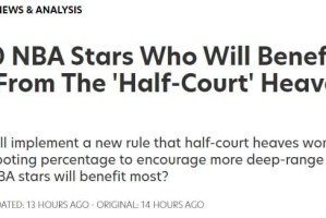 谁是超远三分新规则受益者？约基奇力压库里，绝杀湖人后卫第十